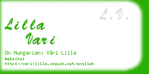 lilla vari business card